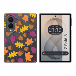 Funda Silicona Transparente para Samsung Galaxy Z Fold 8 5G diseño Otoño Dibujos