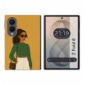 Funda Silicona para Samsung Galaxy Z Fold 8 5G diseño Mujer 02 Dibujos