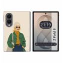 Funda Silicona para Samsung Galaxy Z Fold 8 5G diseño Mujer 03 Dibujos