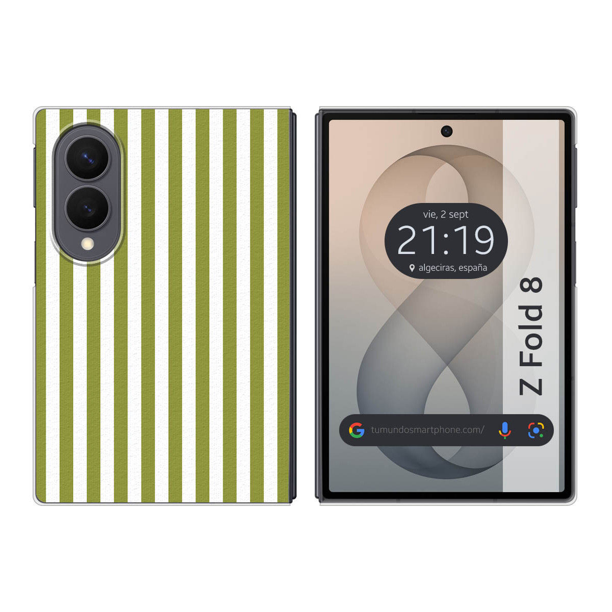 Funda Silicona para Samsung Galaxy Z Fold 8 5G diseño Lines 02 Dibujos