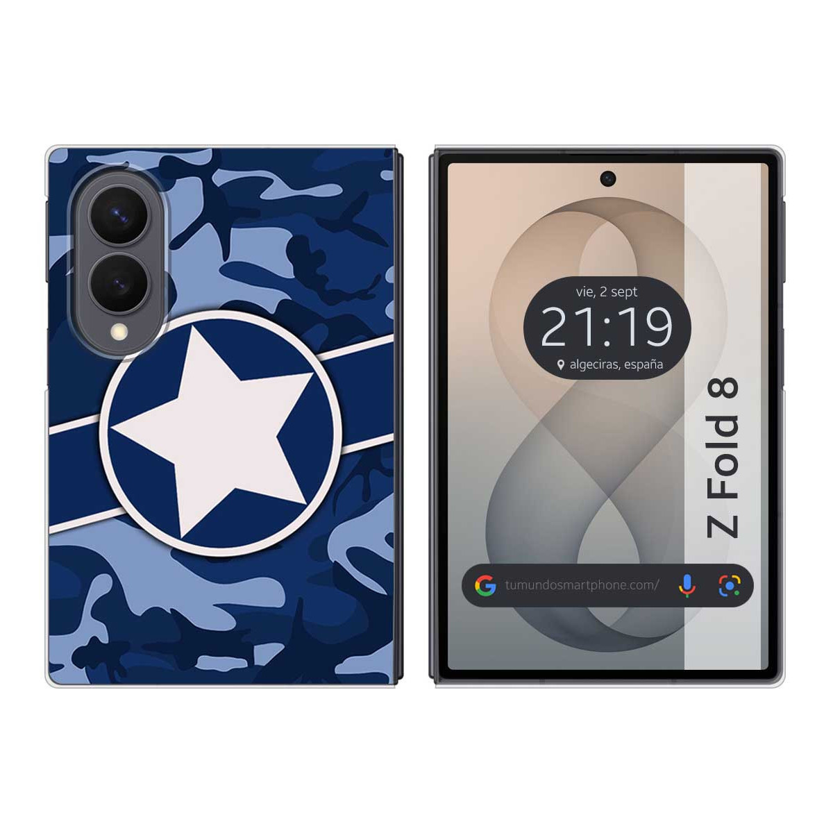 Funda Silicona para Samsung Galaxy Z Fold 8 5G diseño Camuflaje 03 Dibujos