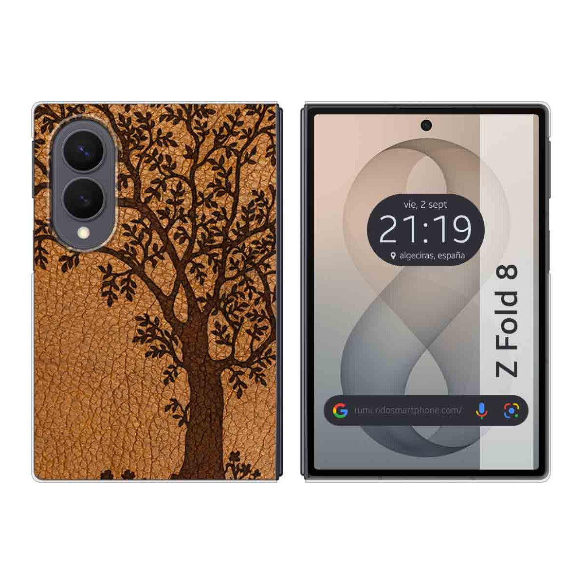 Funda Silicona para Samsung Galaxy Z Fold 8 5G diseño Cuero 03 Dibujos