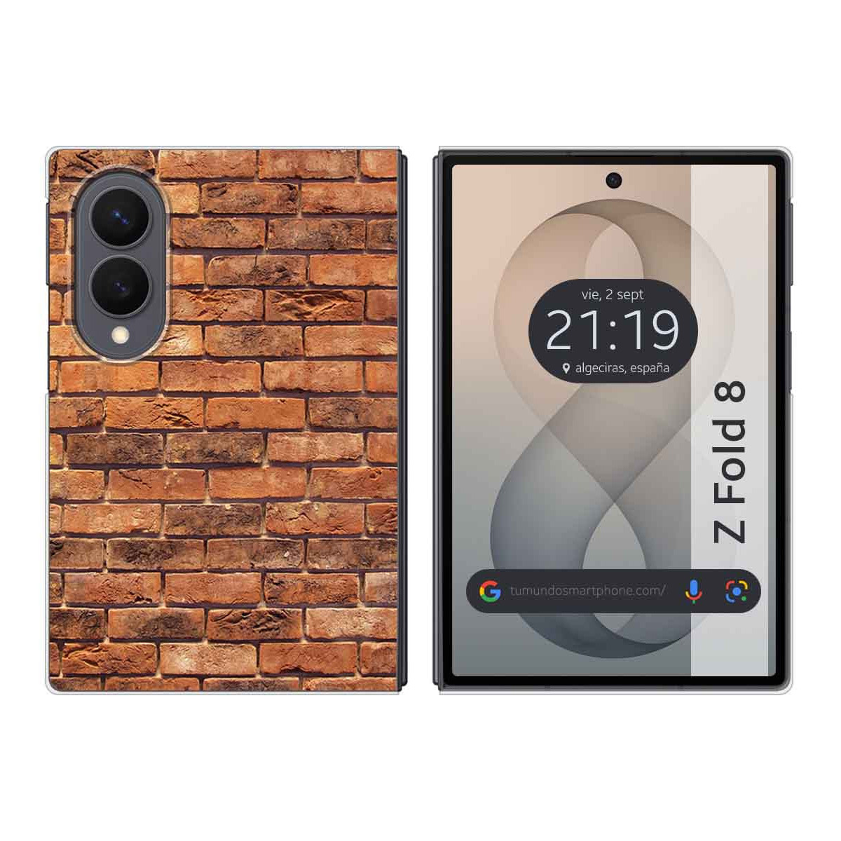 Funda Silicona para Samsung Galaxy Z Fold 8 5G diseño Ladrillo 04 Dibujos
