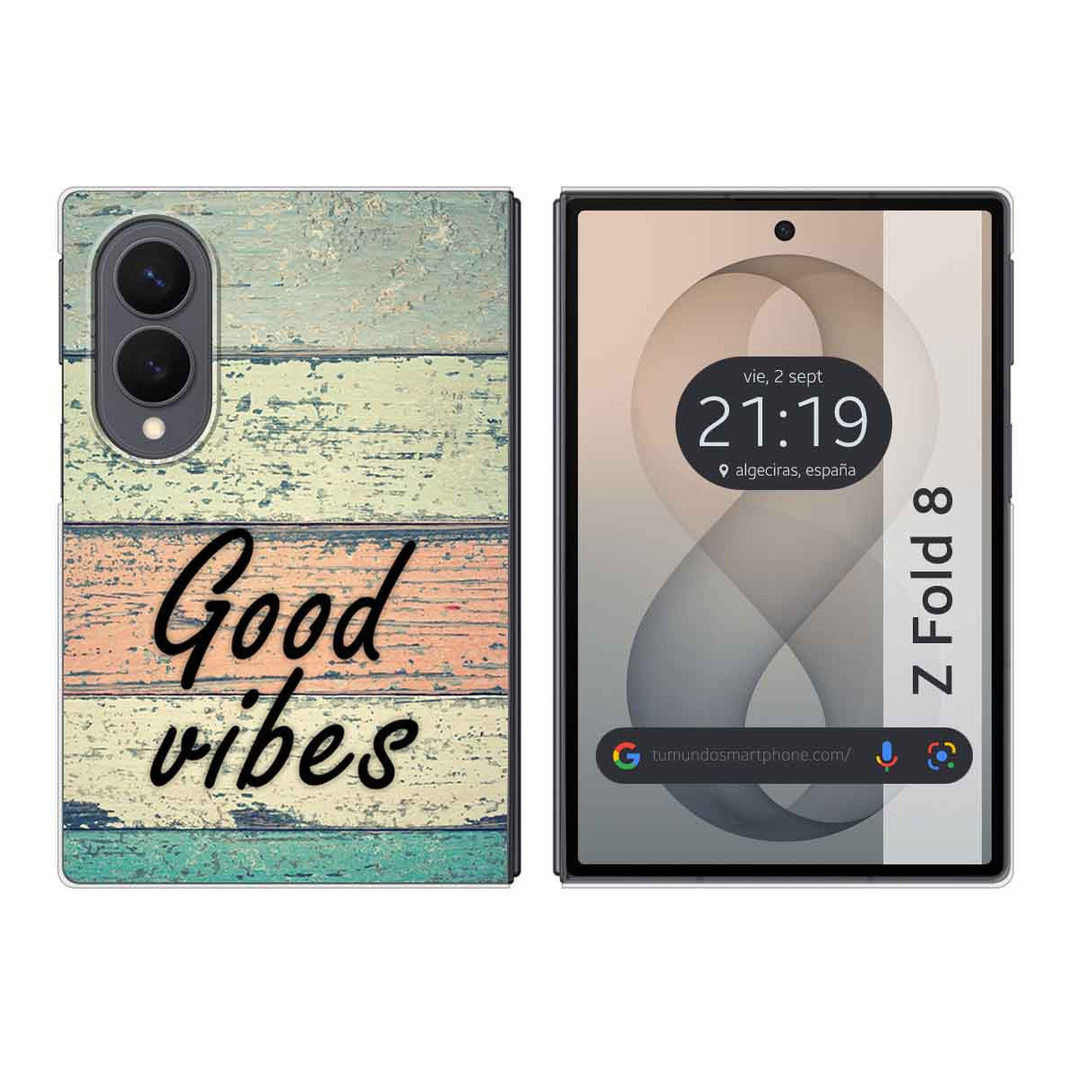 Funda Silicona para Samsung Galaxy Z Fold 8 5G diseño Madera 01 Dibujos