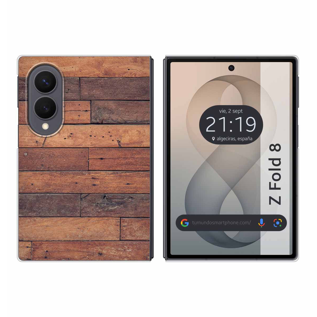 Funda Silicona para Samsung Galaxy Z Fold 8 5G diseño Madera 03 Dibujos