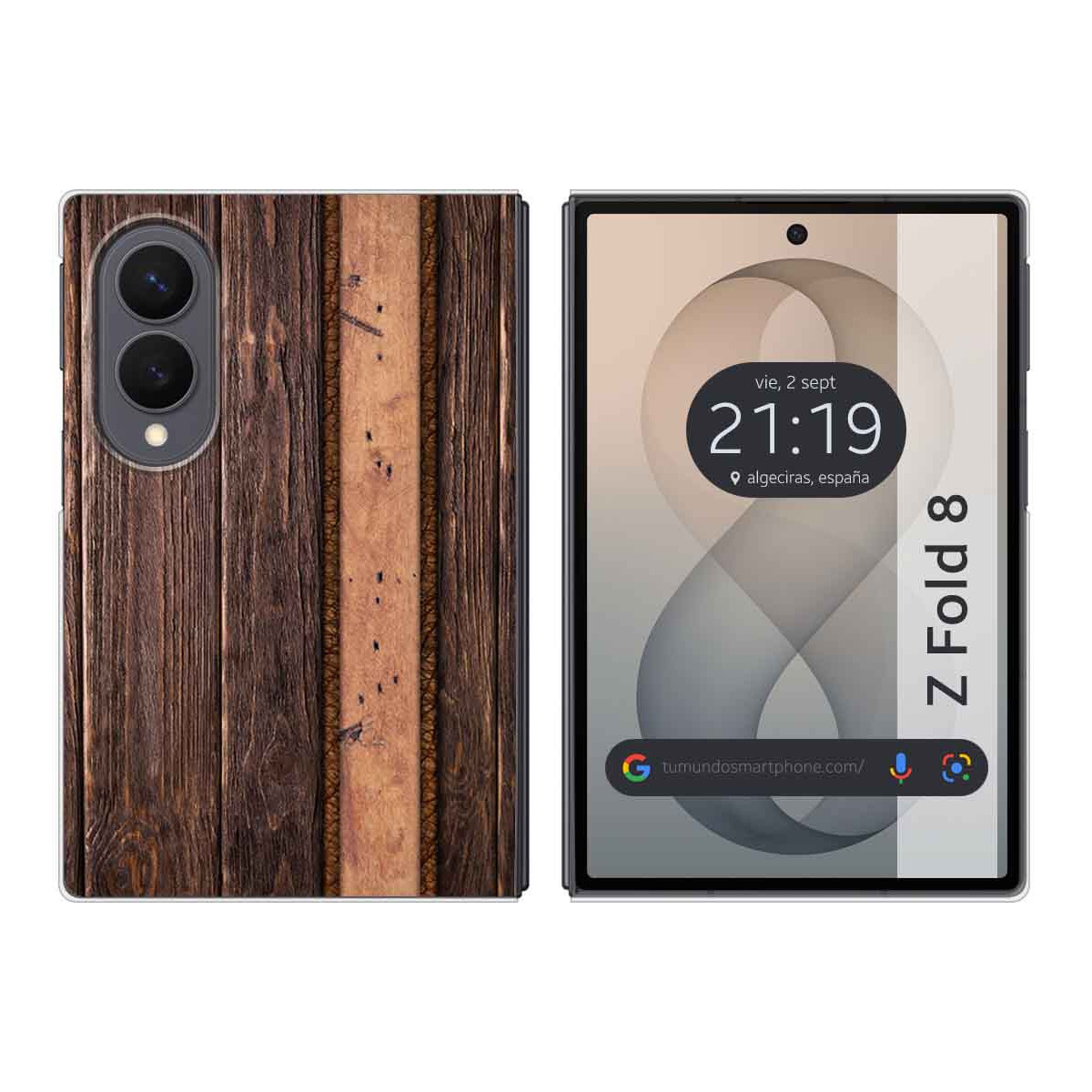 Funda Silicona para Samsung Galaxy Z Fold 8 5G diseño Madera 05 Dibujos