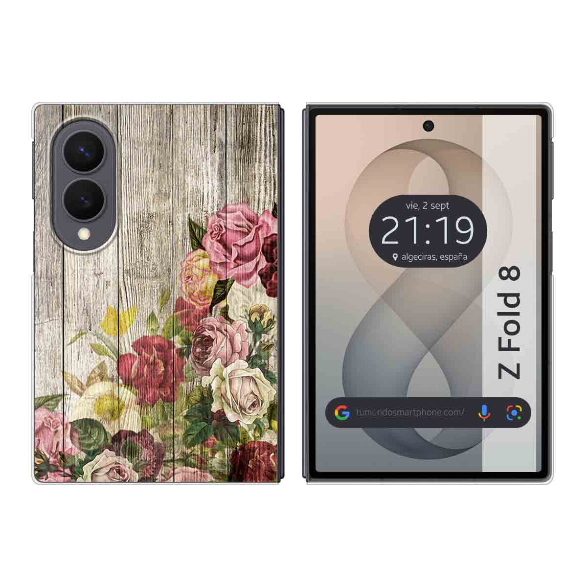 Funda Silicona para Samsung Galaxy Z Fold 8 5G diseño Madera 08 Dibujos