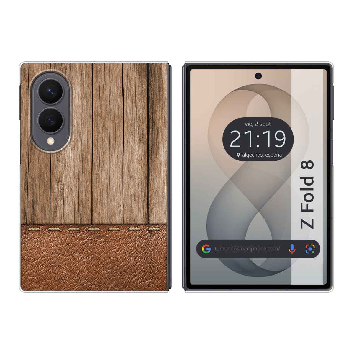 Funda Silicona para Samsung Galaxy Z Fold 8 5G diseño Madera 09 Dibujos