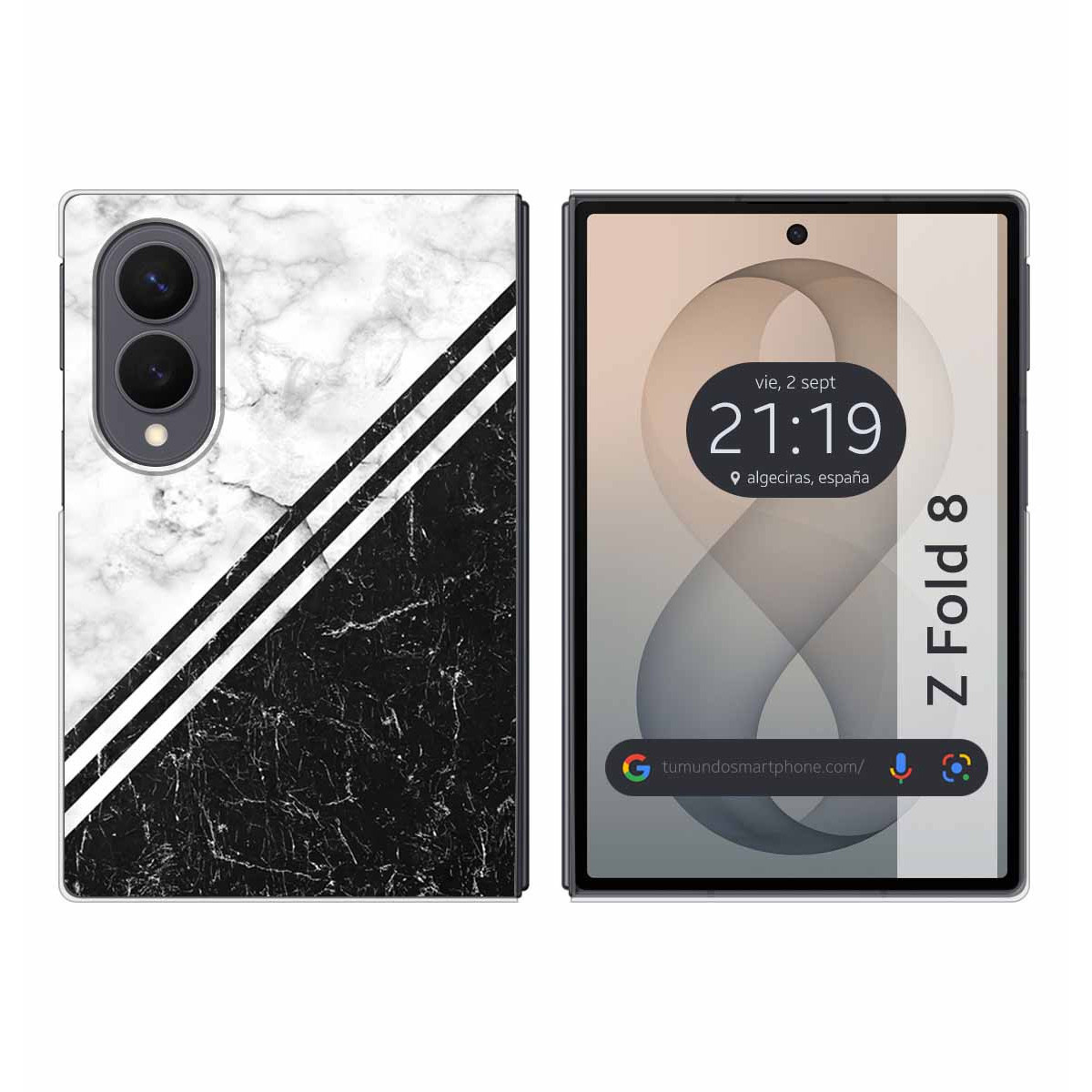 Funda Silicona para Samsung Galaxy Z Fold 8 5G diseño Mármol 01 Dibujos
