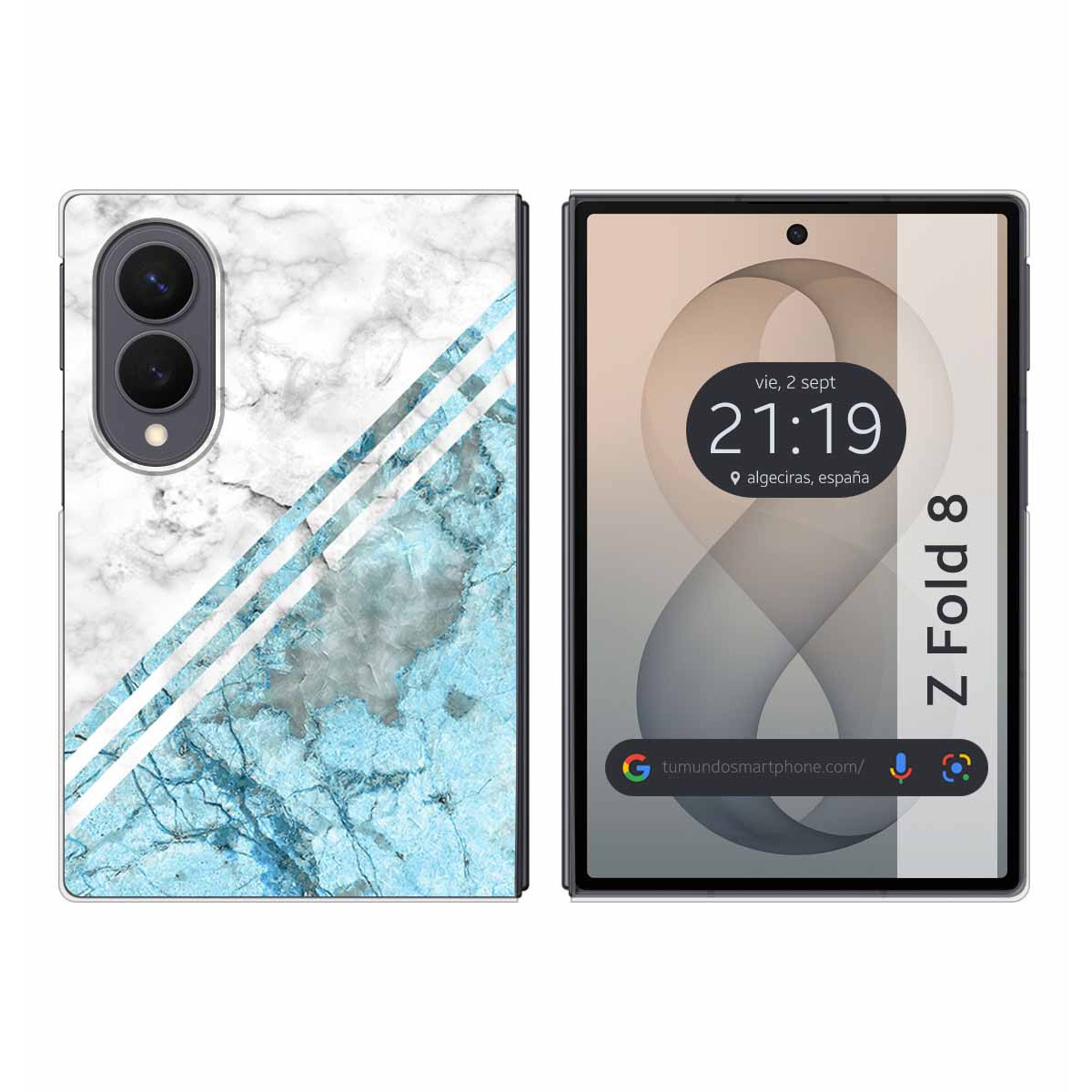 Funda Silicona para Samsung Galaxy Z Fold 8 5G diseño Mármol 02 Dibujos