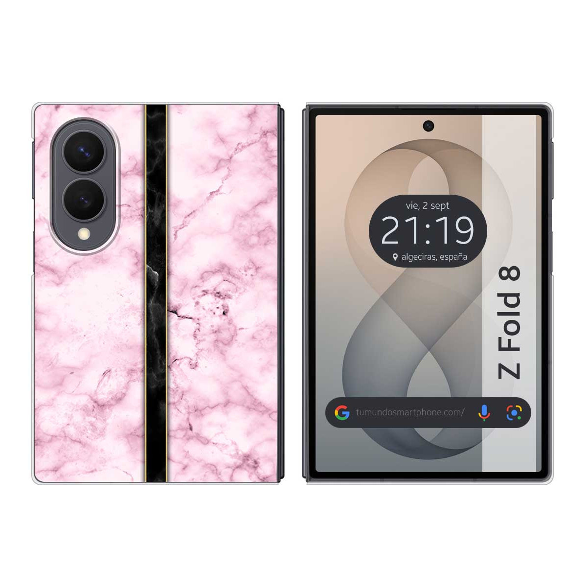 Funda Silicona para Samsung Galaxy Z Fold 8 5G diseño Mármol 04 Dibujos