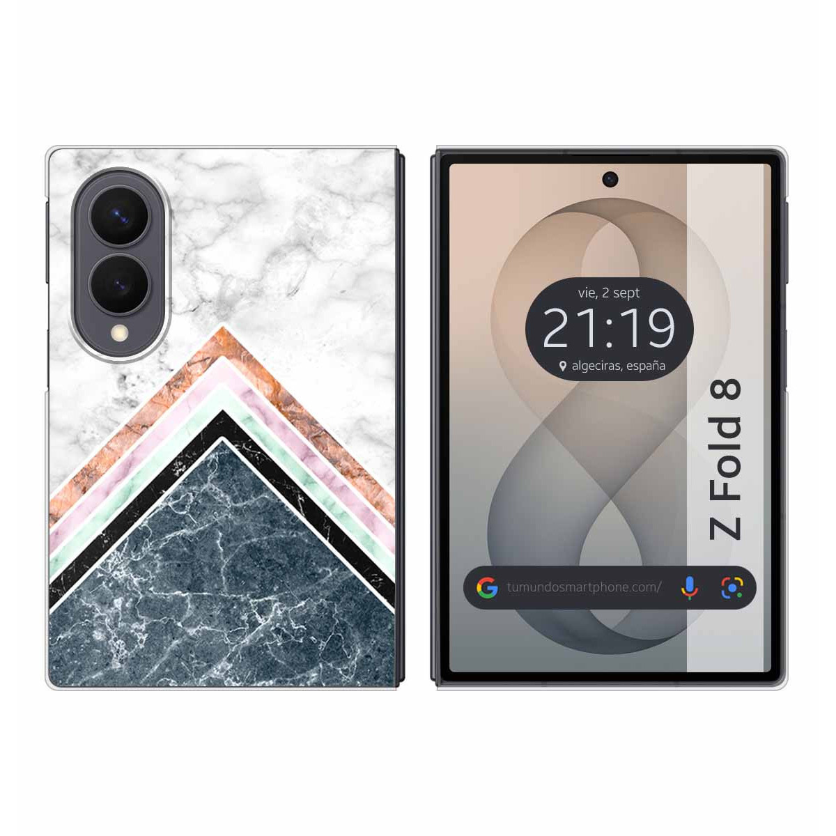 Funda Silicona para Samsung Galaxy Z Fold 8 5G diseño Mármol 05 Dibujos