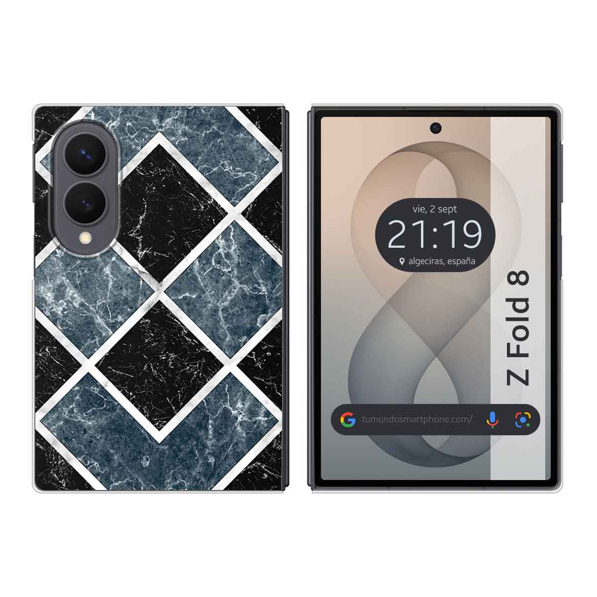 Funda Silicona para Samsung Galaxy Z Fold 8 5G diseño Mármol 06 Dibujos