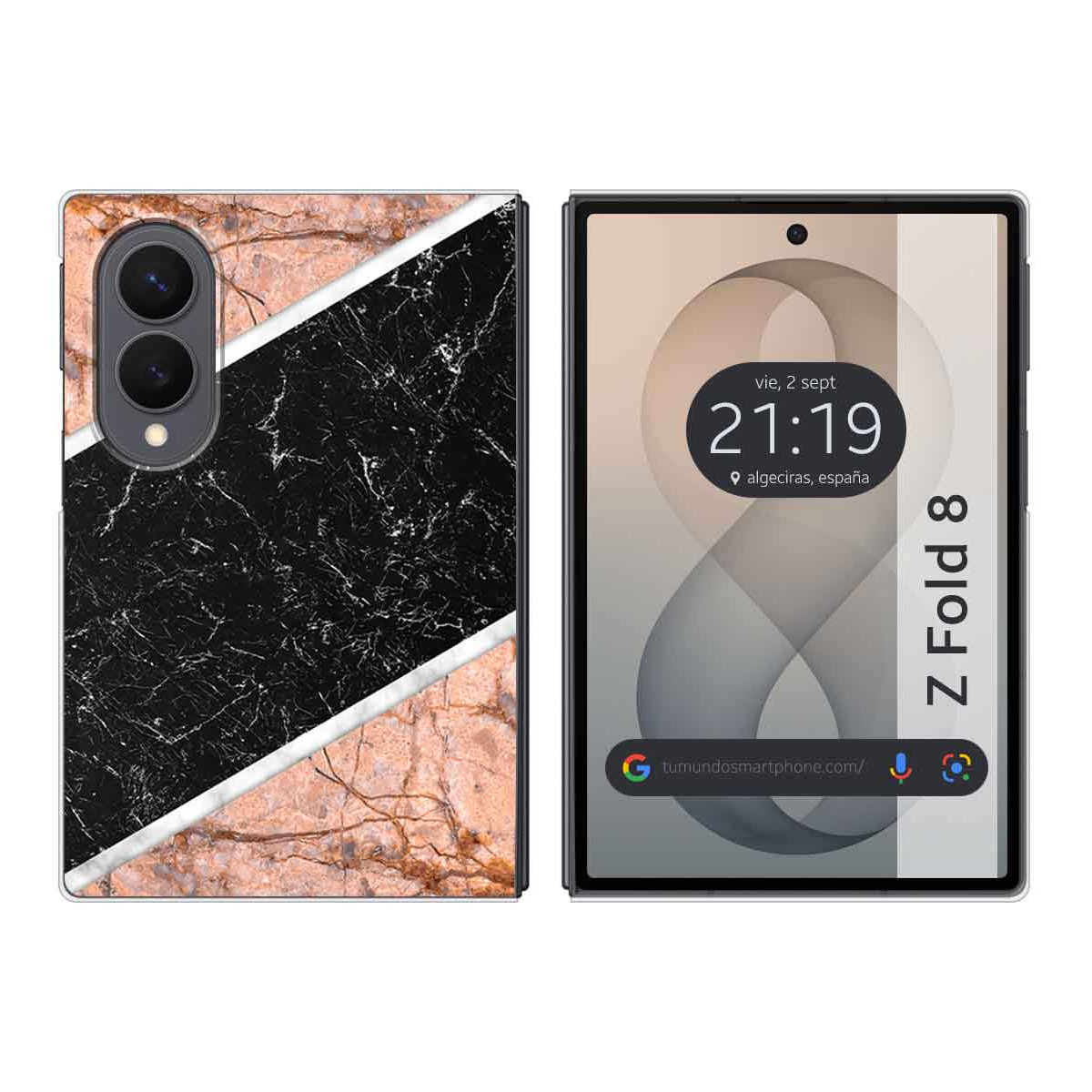 Funda Silicona para Samsung Galaxy Z Fold 8 5G diseño Mármol 07 Dibujos