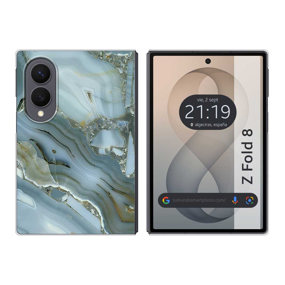 Funda Silicona para Samsung Galaxy Z Fold 8 5G diseño Mármol 09 Dibujos