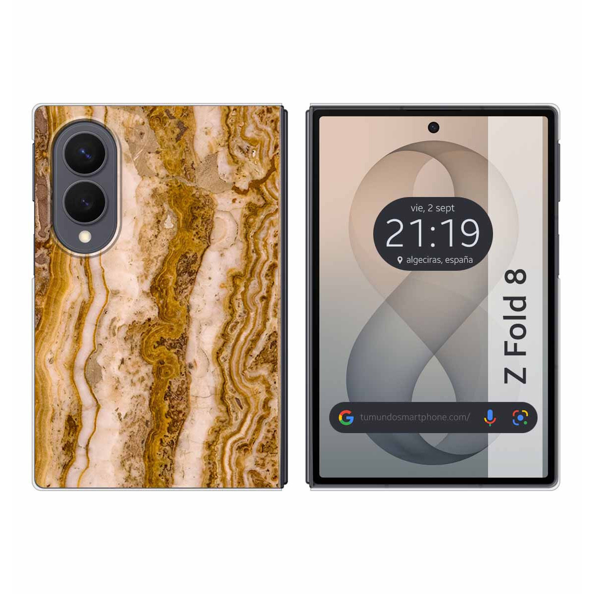 Funda Silicona para Samsung Galaxy Z Fold 8 5G diseño Mármol 10 Dibujos