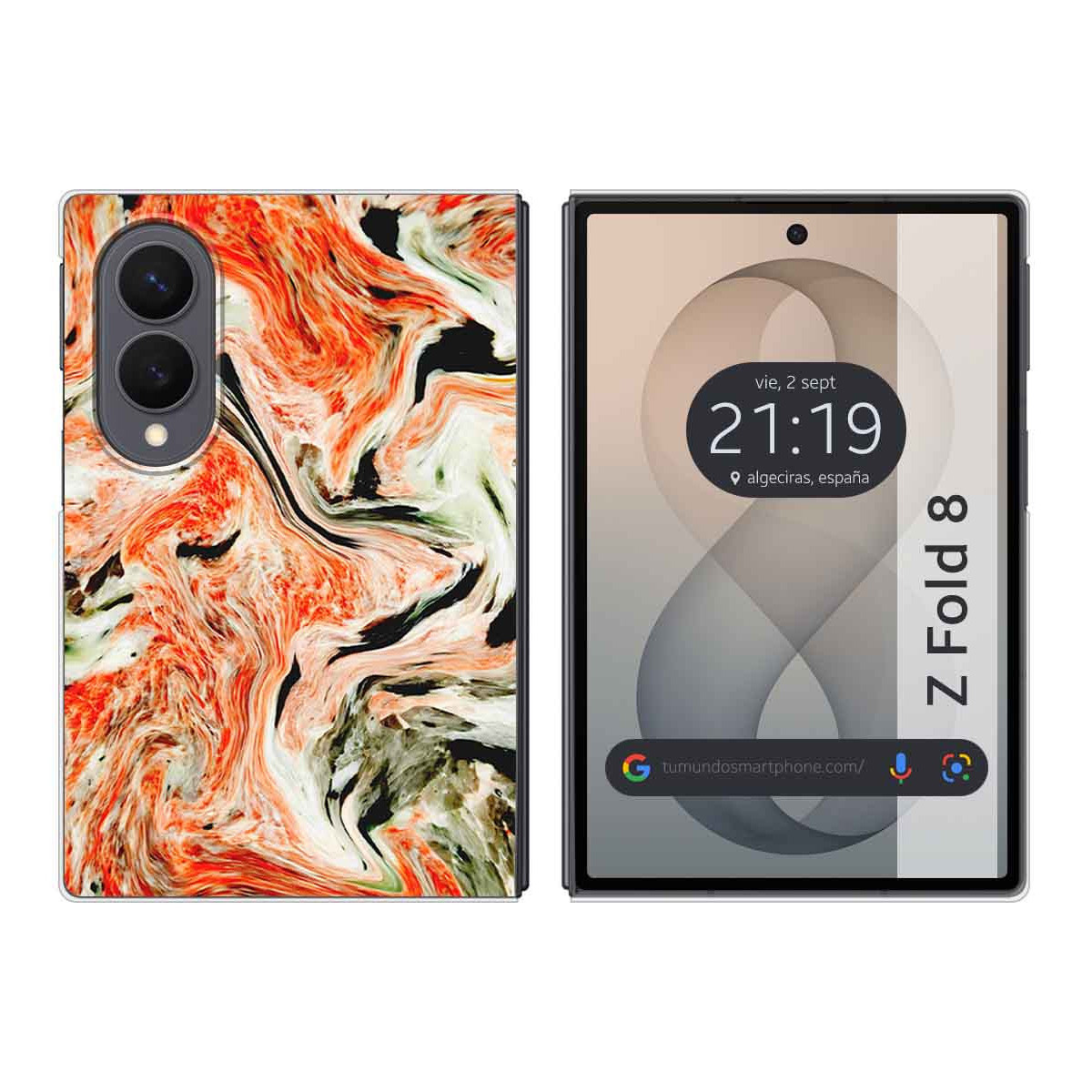 Funda Silicona para Samsung Galaxy Z Fold 8 5G diseño Mármol 12 Dibujos