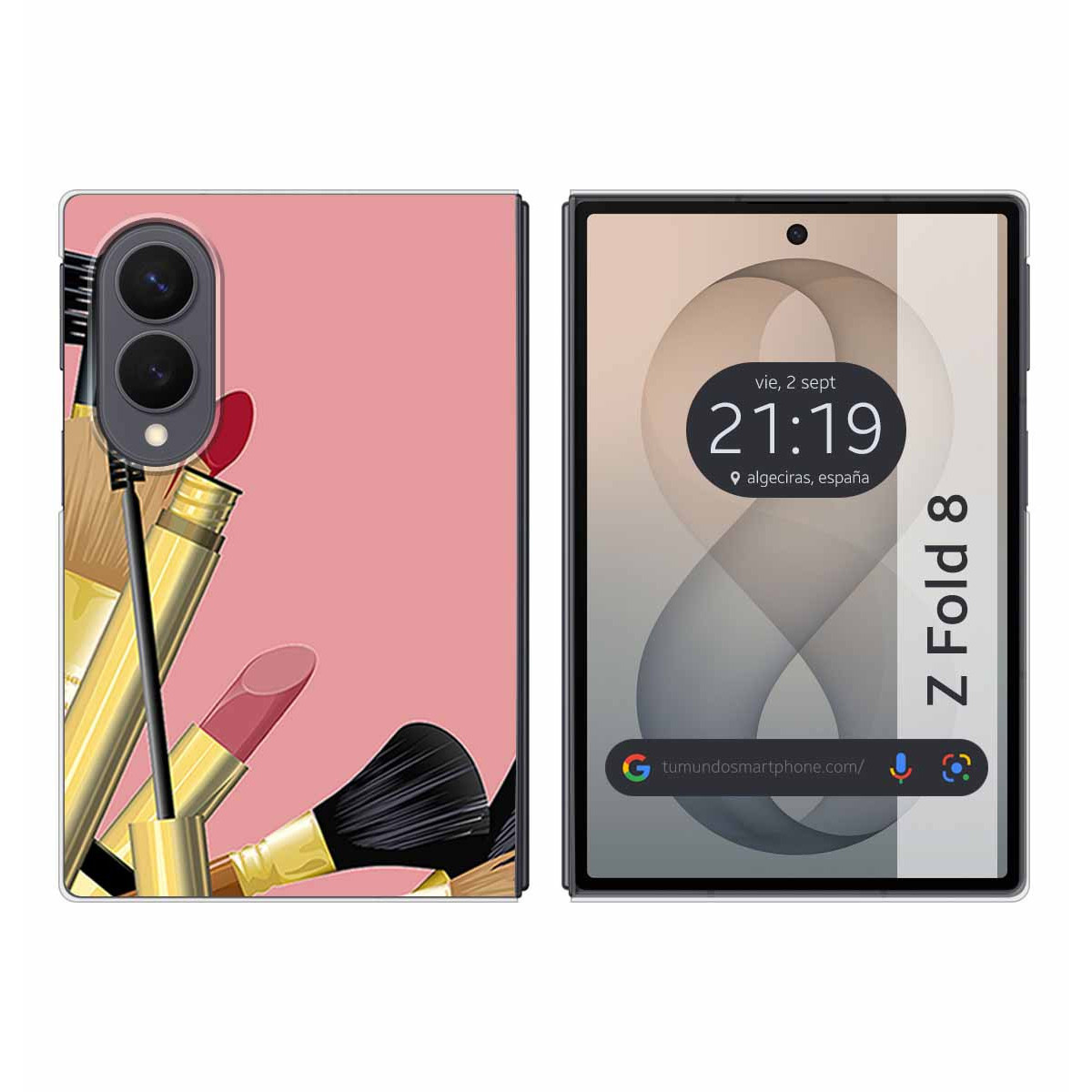 Funda Silicona para Samsung Galaxy Z Fold 8 5G diseño Brochas Dibujos