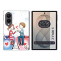 Funda Silicona para Samsung Galaxy Z Fold 8 5G diseño Café Dibujos