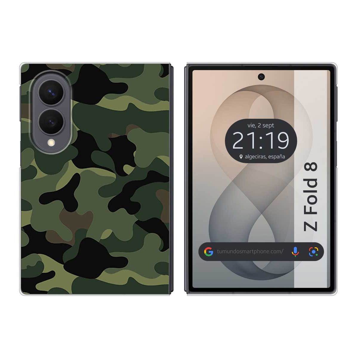 Funda Silicona para Samsung Galaxy Z Fold 8 5G diseño Camuflaje Dibujos