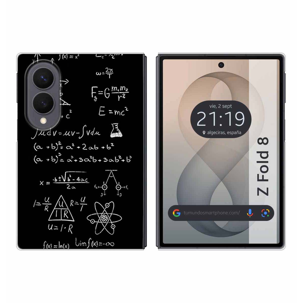 Funda Silicona para Samsung Galaxy Z Fold 8 5G diseño Formulas Dibujos