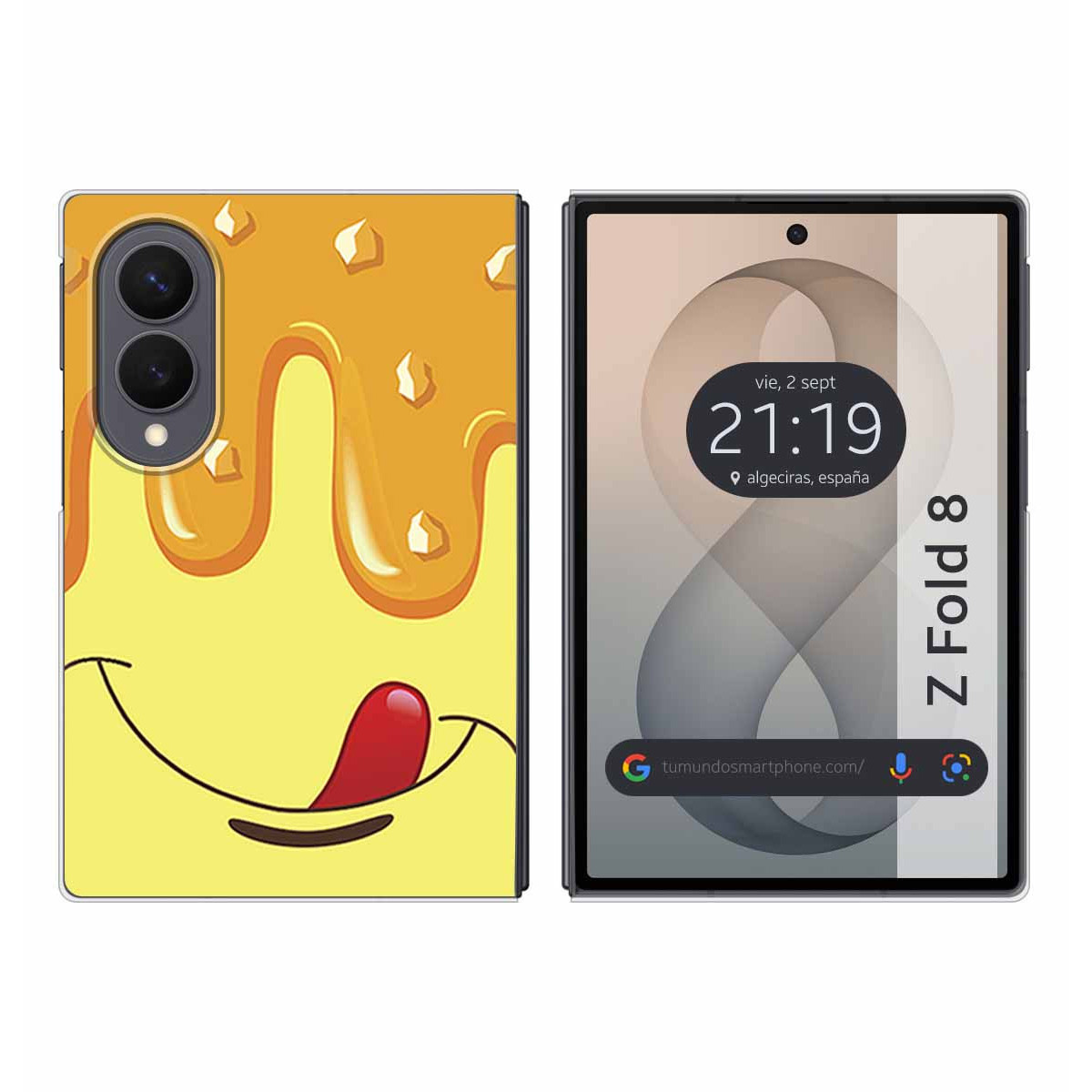 Funda Silicona para Samsung Galaxy Z Fold 8 5G diseño Helado Vainilla Dibujos