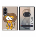 Funda Silicona para Samsung Galaxy Z Fold 8 5G diseño Leon Dibujos