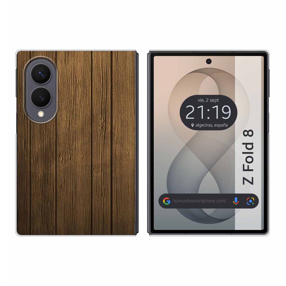 Funda Silicona para Samsung Galaxy Z Fold 8 5G diseño Madera Dibujos