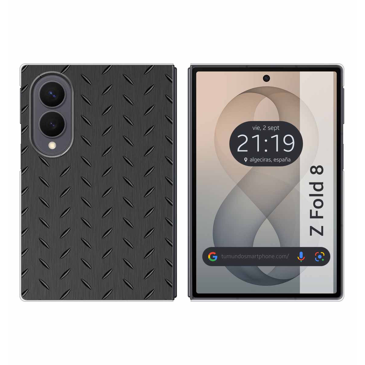 Funda Silicona para Samsung Galaxy Z Fold 8 5G diseño Metal Dibujos