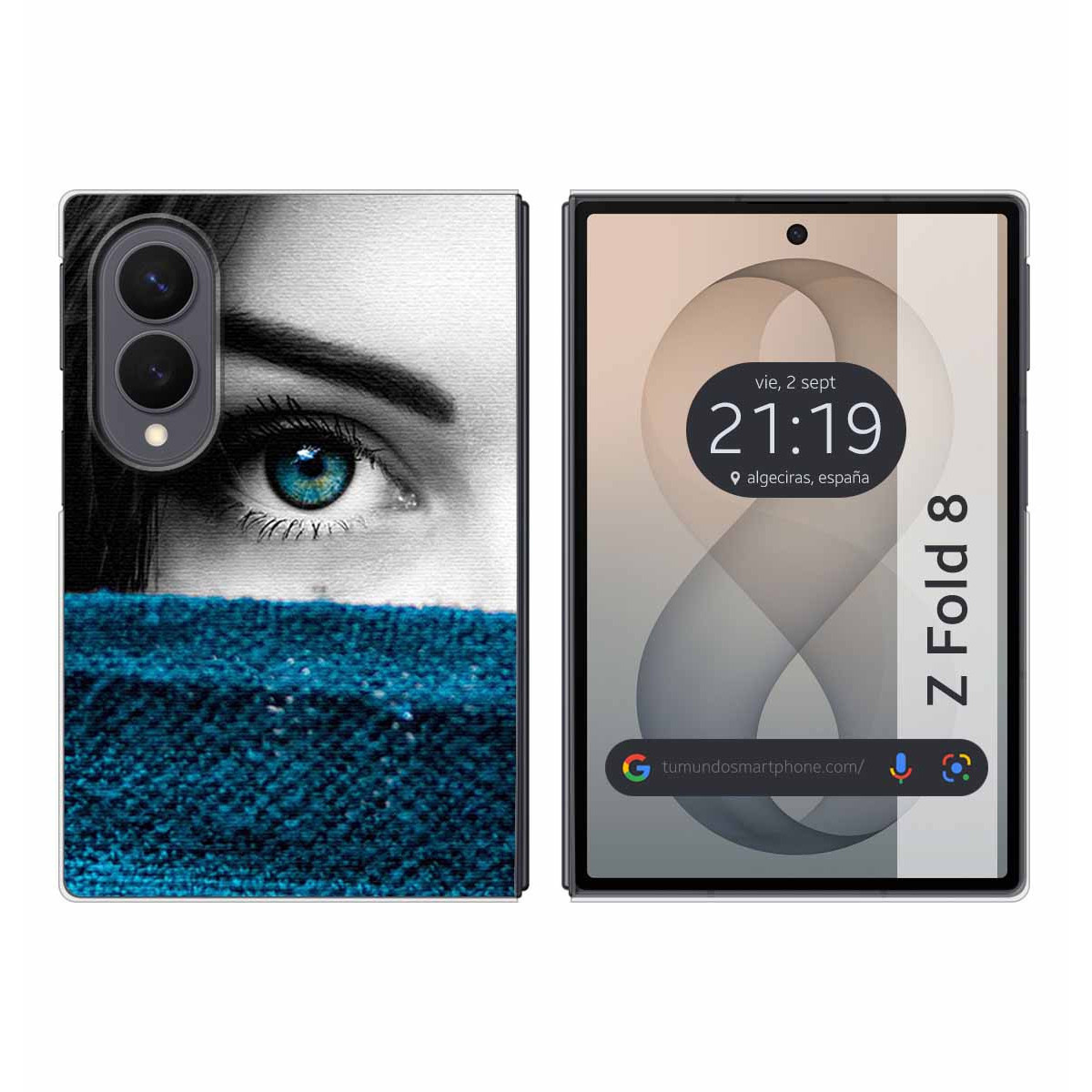 Funda Silicona para Samsung Galaxy Z Fold 8 5G diseño Ojo Dibujos