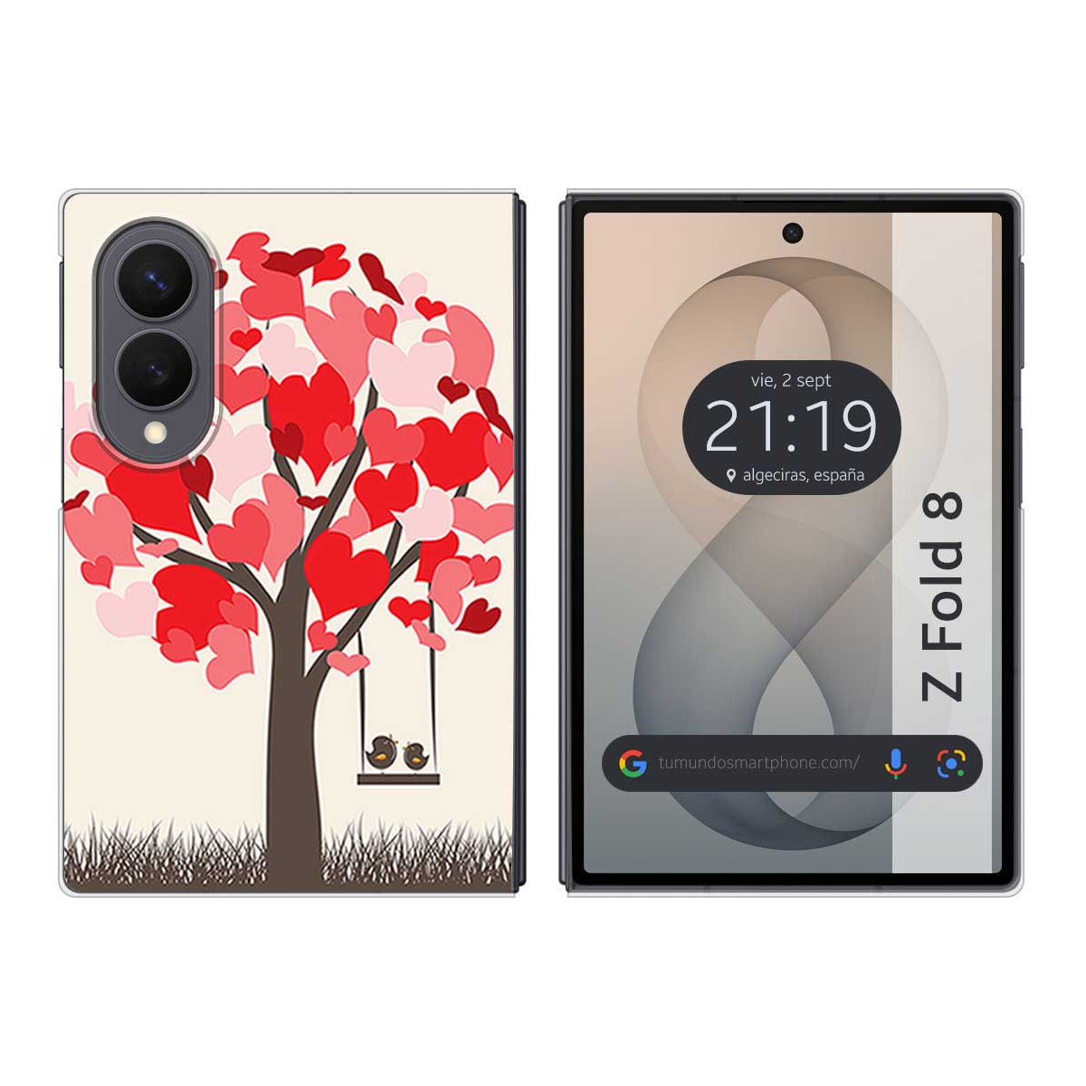 Funda Silicona para Samsung Galaxy Z Fold 8 5G diseño Pajaritos Dibujos