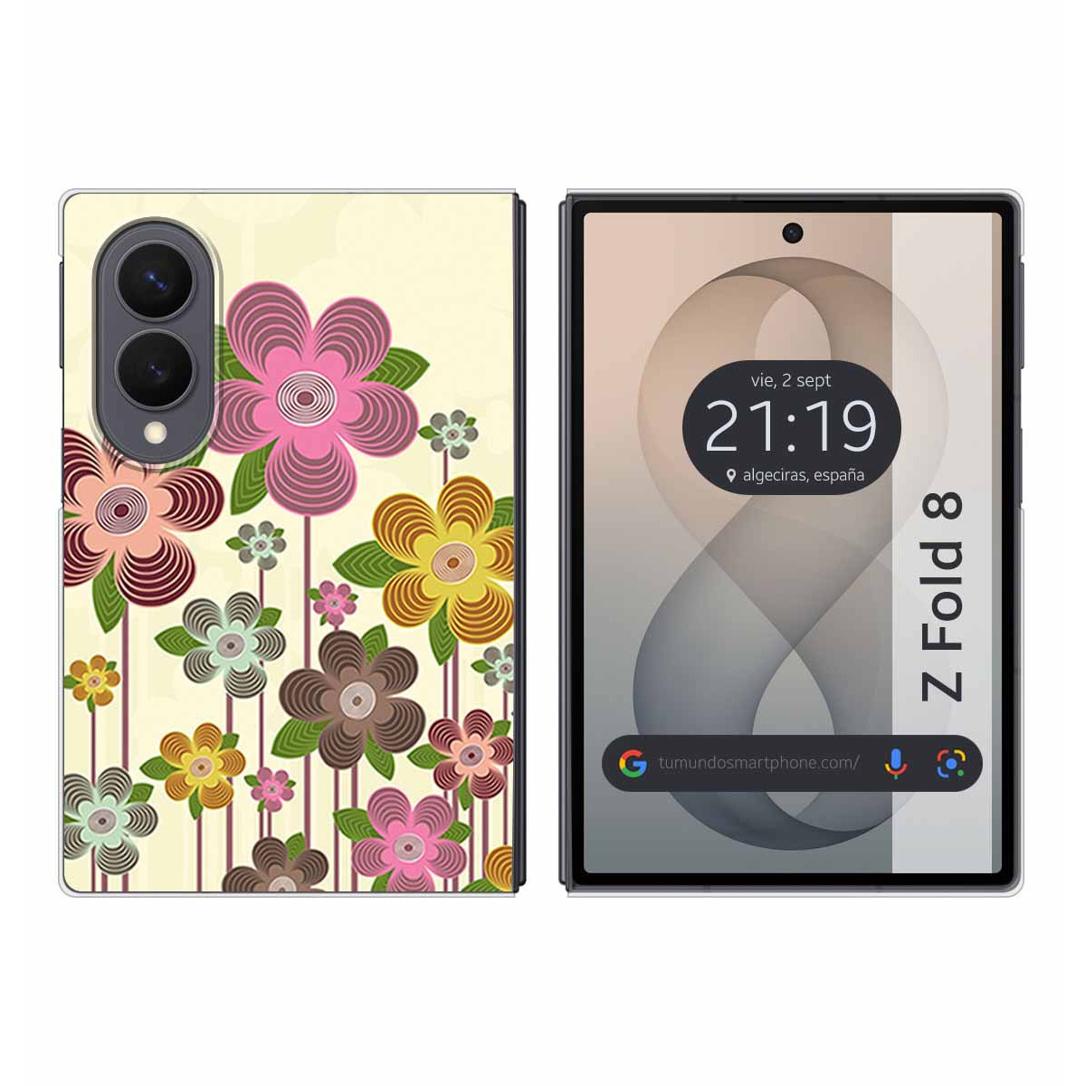 Funda Silicona para Samsung Galaxy Z Fold 8 5G diseño Primavera En Flor Dibujos