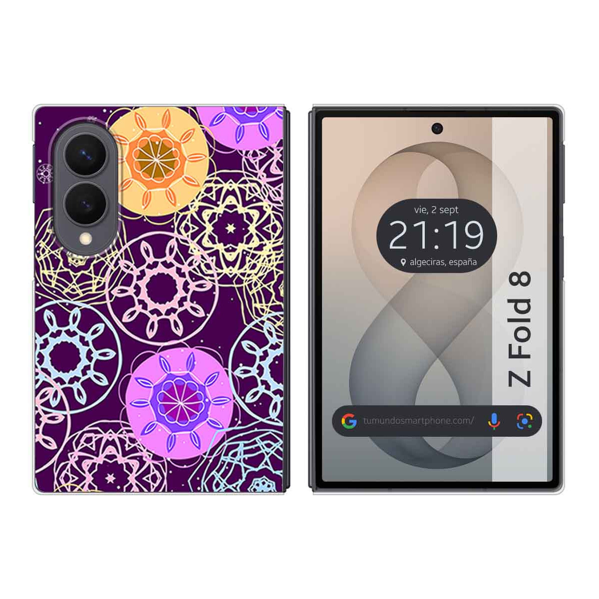 Funda Silicona para Samsung Galaxy Z Fold 8 5G diseño Radial Dibujos