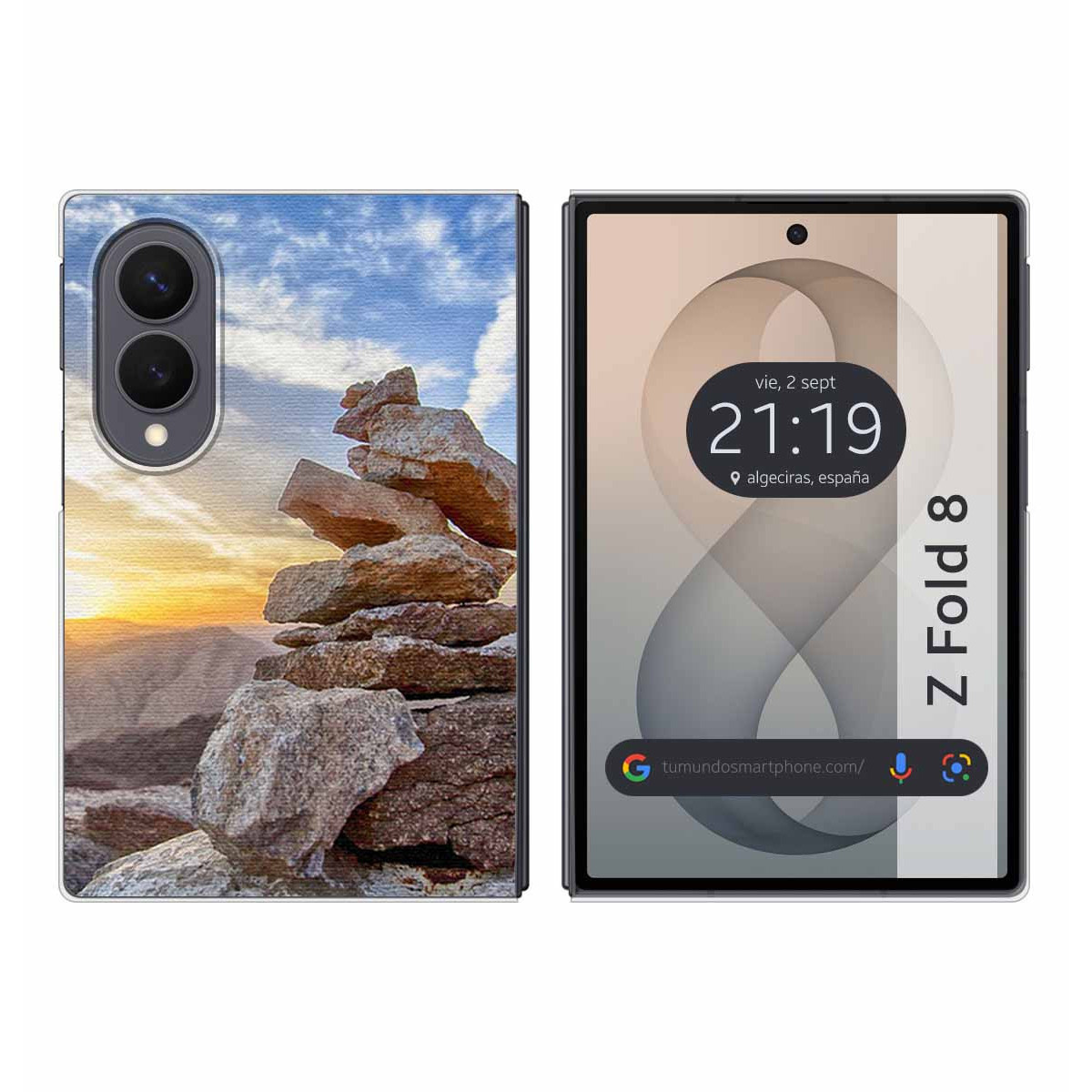 Funda Silicona para Samsung Galaxy Z Fold 8 5G diseño Sunset Dibujos