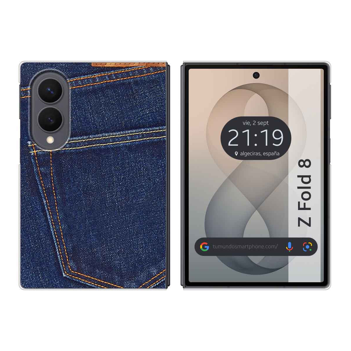 Funda Silicona para Samsung Galaxy Z Fold 8 5G diseño Vaquero Dibujos