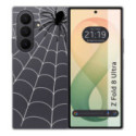Funda Silicona Transparente para Samsung Galaxy Z Fold 8 Ultra 5G diseño Araña Dibujos