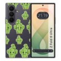 Funda Silicona Transparente para Samsung Galaxy Z Fold 8 Ultra 5G diseño Cactus Dibujos