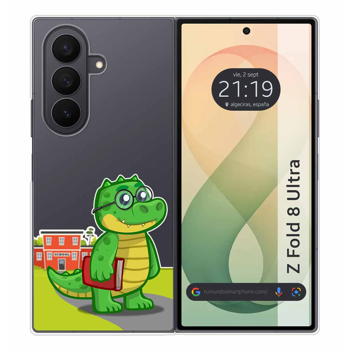 Funda Silicona Transparente para Samsung Galaxy Z Fold 8 Ultra 5G diseño Coco Dibujos