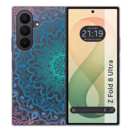 Funda Silicona Transparente para Samsung Galaxy Z Fold 8 Ultra 5G diseño Mandala Dibujos