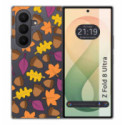 Funda Silicona Transparente para Samsung Galaxy Z Fold 8 Ultra 5G diseño Otoño Dibujos