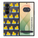 Funda Silicona Transparente para Samsung Galaxy Z Fold 8 Ultra 5G diseño Pato Dibujos