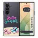 Funda Silicona Transparente para Samsung Galaxy Z Fold 8 Ultra 5G diseño Summer Dibujos