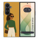 Funda Silicona para Samsung Galaxy Z Fold 8 Ultra 5G diseño Mujer 02 Dibujos
