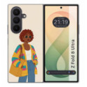 Funda Silicona para Samsung Galaxy Z Fold 8 Ultra 5G diseño Mujer 05 Dibujos