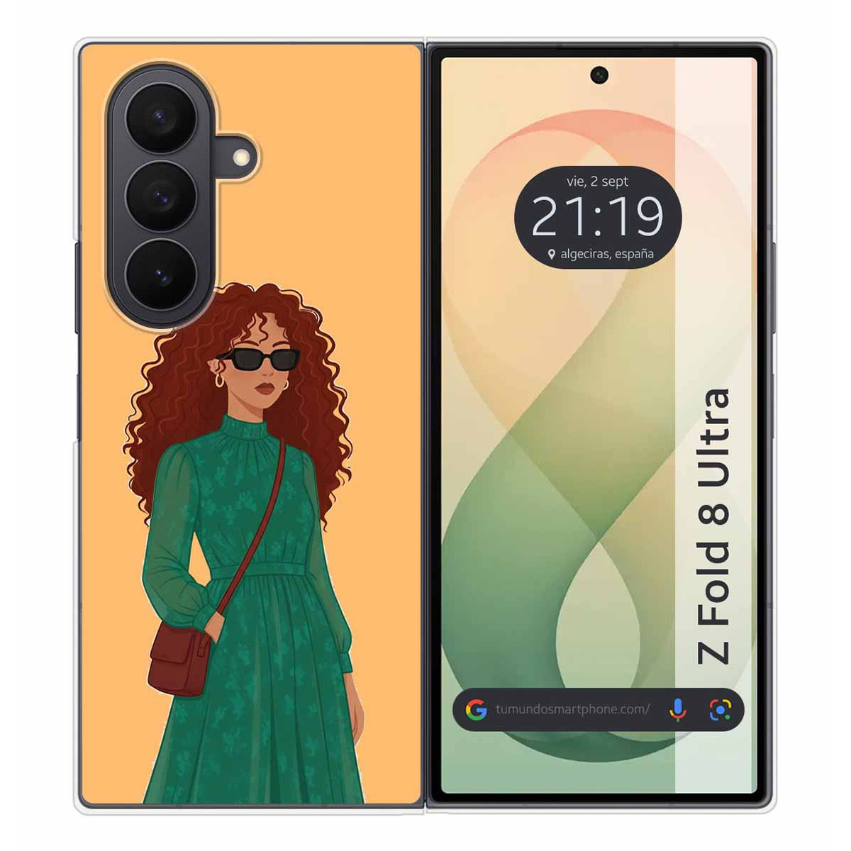 Funda Silicona para Samsung Galaxy Z Fold 8 Ultra 5G diseño Mujer 06 Dibujos