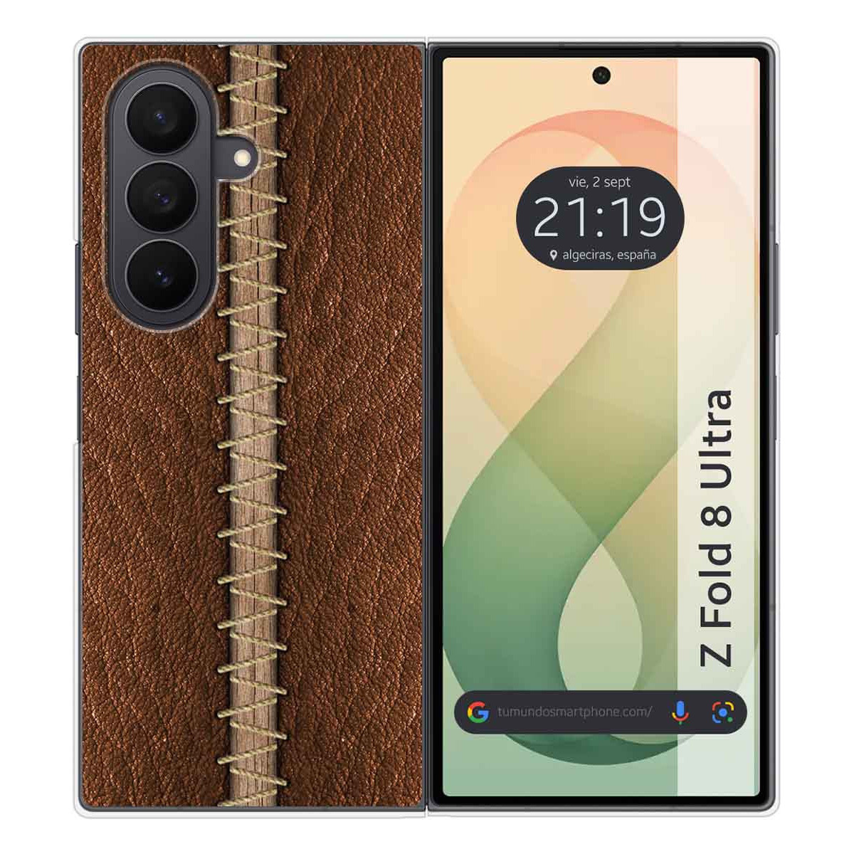 Funda Silicona para Samsung Galaxy Z Fold 8 Ultra 5G diseño Cuero 01 Dibujos