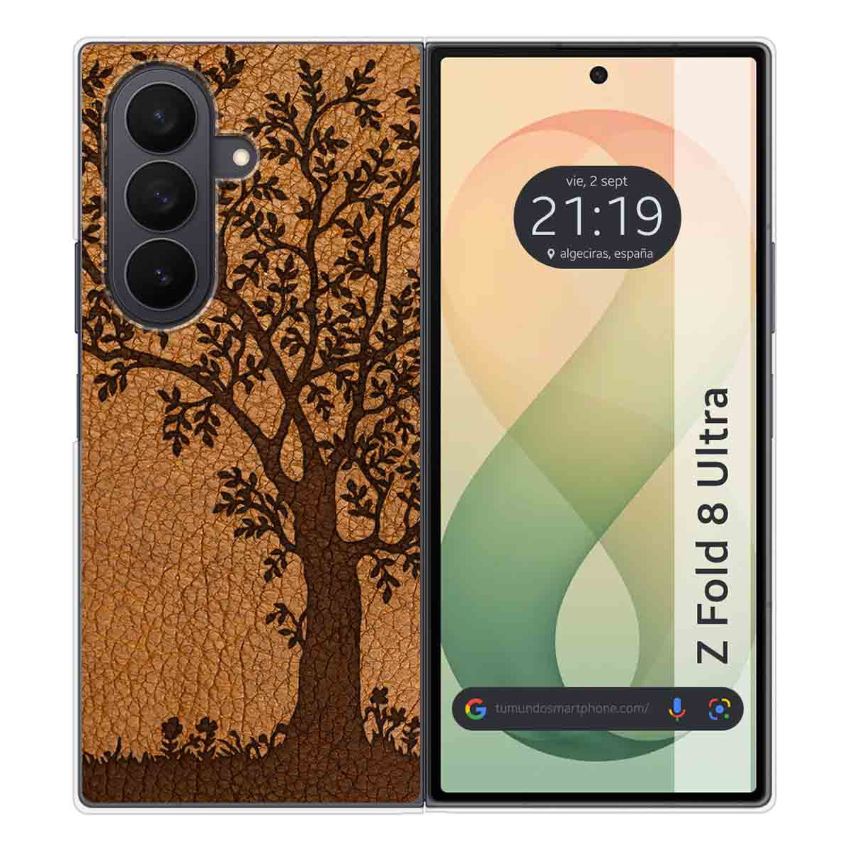 Funda Silicona para Samsung Galaxy Z Fold 8 Ultra 5G diseño Cuero 03 Dibujos
