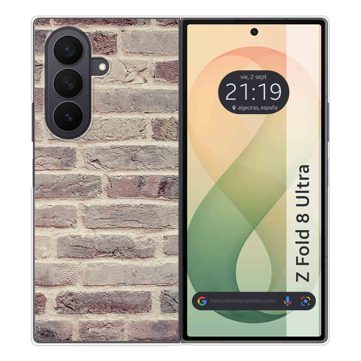 Funda Silicona para Samsung Galaxy Z Fold 8 Ultra 5G diseño Ladrillo 01 Dibujos