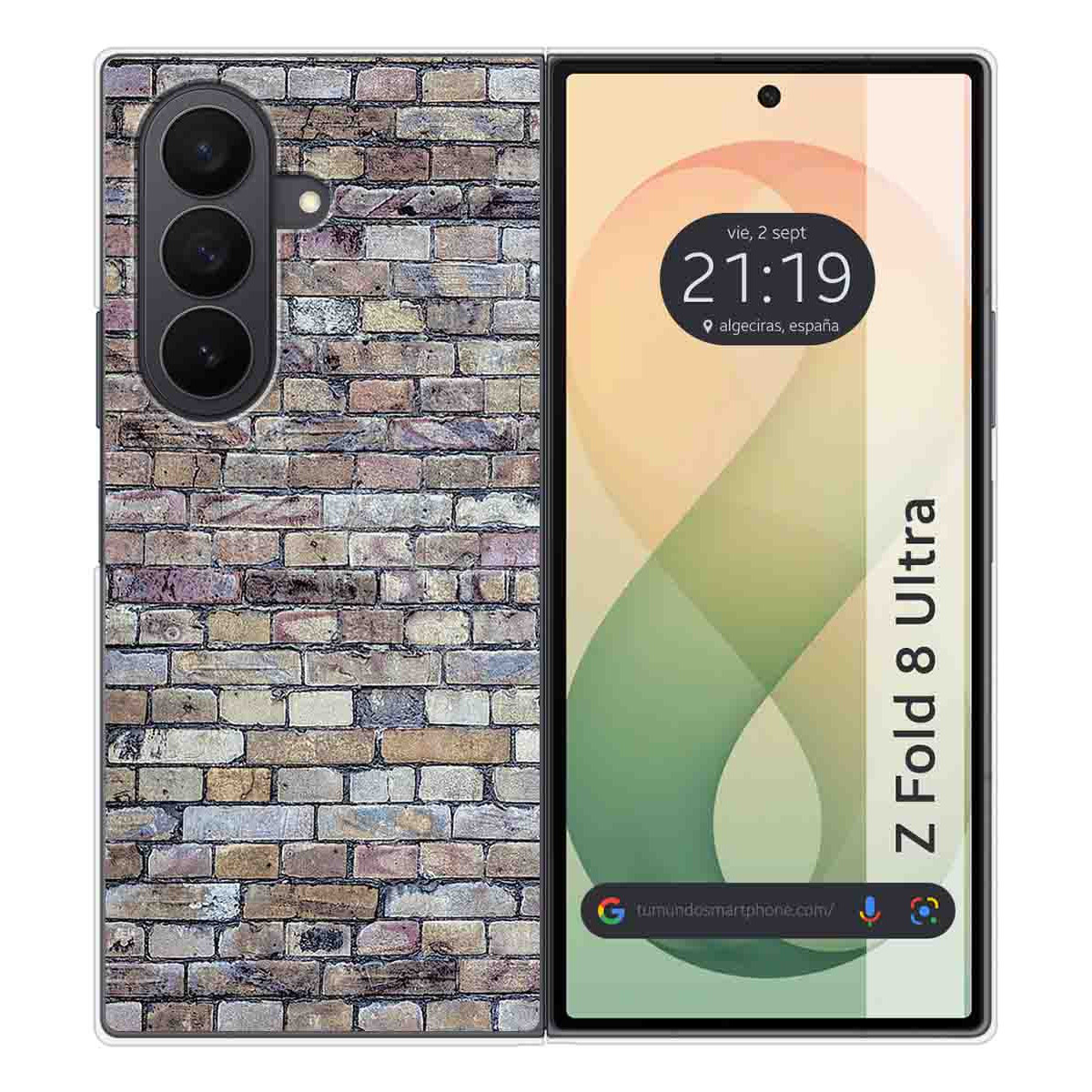 Funda Silicona para Samsung Galaxy Z Fold 8 Ultra 5G diseño Ladrillo 02 Dibujos