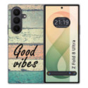 Funda Silicona para Samsung Galaxy Z Fold 8 Ultra 5G diseño Madera 01 Dibujos